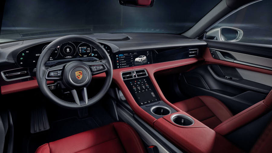 porsche taycan sport turismo plancia