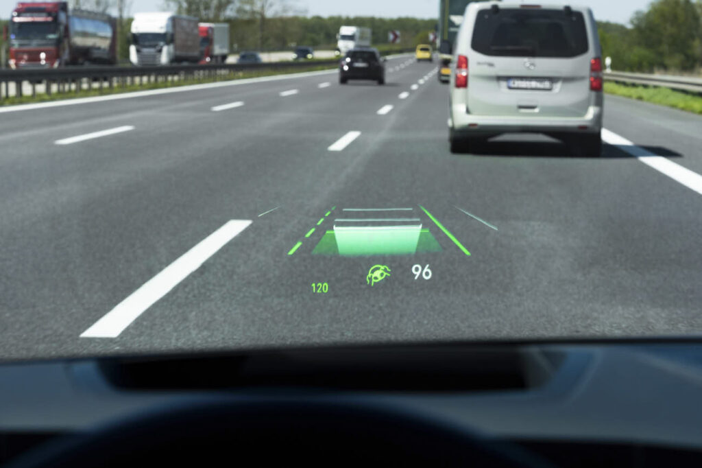opel astra electric head up display