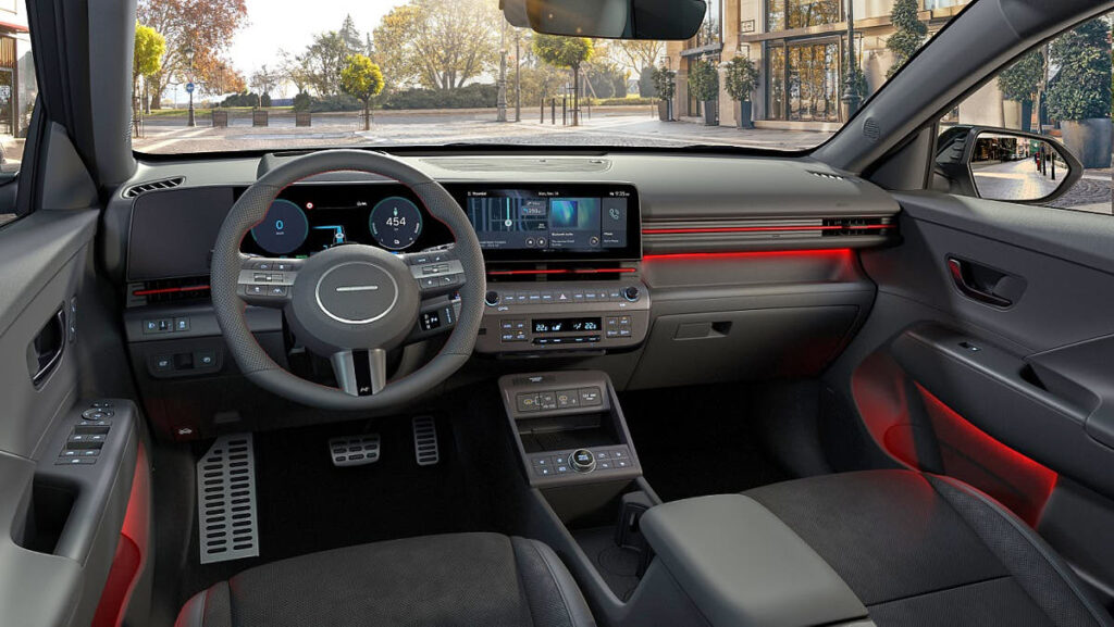 hyundai kona electric n line cockpit